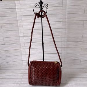 Wathne Medallion Brick Woven Purse Bag